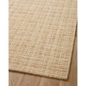 Tapis moderne à tissage plat rectangulaire beige en jute à motif treillis, écologique, pour salon, à poils fins - Product Image 4