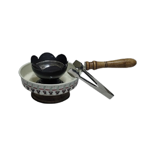 AG Metal Exports AGM-0087-F Quemador de Incienso Tibetano Sagrado de Aleación de Bronce, Artesanía Metálica Hecha a Mano, 100% Natural, Decoración para Oficina y Hogar - Product Image 1