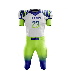 Ensemble d'uniformes de football américain personnalisés de haute qualité, dernier design, maillot et pantalon sublimés avec logo d'équipe, vente en gros d'usine - Product Image 3
