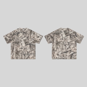 Ensemble T-shirts et Shorts d'été pour Hommes, Personnalisable, Surdimensionné, Vintage, en Spandex/Coton, Tricoté, Séchage Rapide, Style Casual - Product Image 4