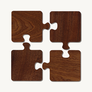 Sous-verres en bois personnalisés pour la décoration moderne de la maison, lot de 4, isolation thermique pour table, sous-verres en bois très demandés - Product Image 3