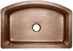 Évier de cuisine encastré en cuivre pur fait main, finition brossée et polie, design moderne, durable, personnalisable, modèle 3D - Product Image 4