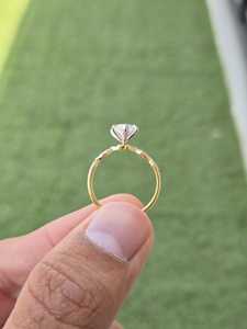 Bague de fiançailles en diamant de laboratoire taille marquise 3 carats, bague en or 14 carats avec pierres latérales taille marquise et taille ronde, certifiée IGI - Product Image 6