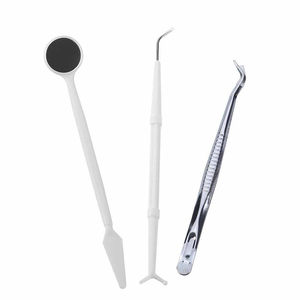 Juego de 3 Exploradores Dentales Manuales de Acero Inoxidable, Pinzas para Algodón |   Kit de Examen Dental Dentavex CE con Empuñadura Ergonómica Clase I - Product Image 1