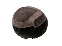 Perruque Lace Front en Cheveux Indiens Remy pour Hommes, Qualité Supérieure Alibaba, Ondulation Naturelle, Douce, Écologique et Légère, du Bangladesh