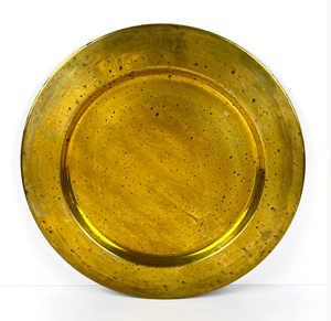 Customized High-End Luxury Golden Metal Lightweight Contemporary Design Serving Tray <b>for</b> Home Hotel Use Ramadan Celebrations - Product Image 1