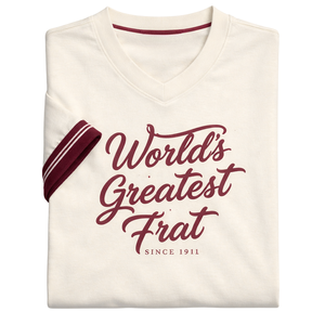 Camiseta Kappa Alpha Psi con el diseño 'Worlds Greatest Frat', ropa de fraternidad griega con gráfico llamativo, comodidad y estilo premium - Product Image 6