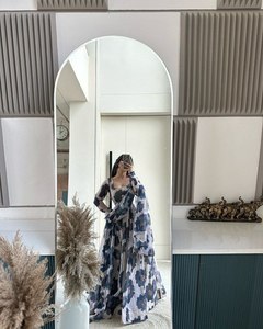 <b>Hot</b> Selling Readymade Indian Designer Women's Faux Georgette Embroidery Neck Salwar Kameez With Dupatta Set & Choli Collection - Product Image 2