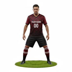 Nouveau maillot de football unisexe personnalisé de qualité supérieure avec ensemble uniforme à manches courtes, bon prix, uniformes de football en gros pour les équipes - Product Image 6