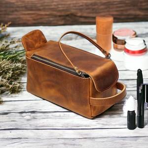 Cuir véritable gaufré sur mesure pour sacs avec fermeture éclair, rabat de confidentialité de luxe pour voyage, modèle TYG-0156 - Product Image 3