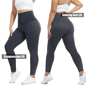 Leggings pour femmes en coton 100% personnalisés, imprimés par sublimation, longueur intégrale, taille mi-haute, coupe ajustée, qualité supérieure - Product Image 2