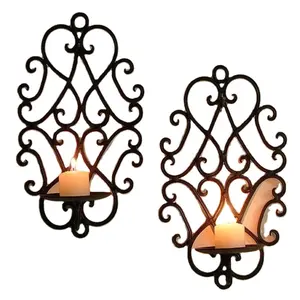 wrought iron wall candle holder romantic bedroom unique rustic wall decor with candle cast iron angel wall decoration