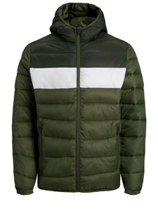 Chaqueta Acolchada Gruesa de Invierno con Capucha, Impermeable, Transpirable y Resistente al Viento, Diseño de Contraste de Color, Estilo Urbano Unisex - Product Image 2