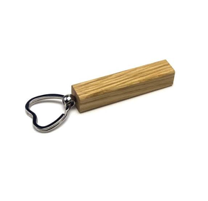 Wood Keychain Creative Modern Design Wooden <b>Square</b> Wood Keyring Metal Ring Attached Hot sale - Product Image 3