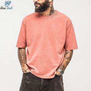 Custom Logo Eco-Friendly High Quality 260GSM Heavy Weight <b>Box</b> Fit 100% Cotton <b>Drop</b> Shoulder Oversized Cropped High Plus Size Men - Product Image 1