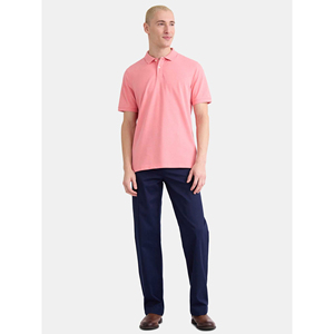 Polo pour homme à séchage rapide de grande marque, en tissu tricoté, col montant, design uni, pour le golf, décontracté ou professionnel, coupe courte - Product Image 4