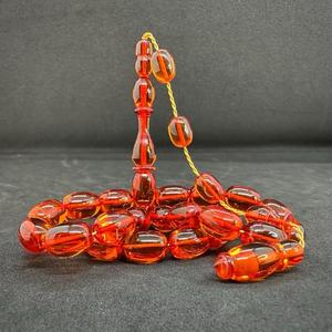 Rosario Islámico de Lujo con Cuentas de Resina, Contador de Oraciones Musulmán, Elegante Accesorio Espiritual para el Adoración, Técnica de Fundición en Forma de Búho - Product Image 2