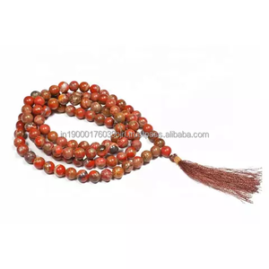 Cristales Naturales Más Vendidos, Piedra de Ágata, Gema Curativa, Jaspe Rojo, Cuentas de 8mm a Granel, Gema de Chakra, Jap Mala en Venta - Product Image 1