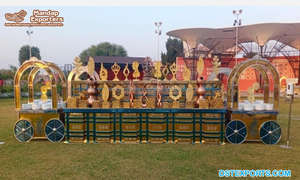 Comptoirs de présentation pour traiteur, pliables, colorés, en acier inoxydable, pour décoration de mariage indien, présentoirs à fruits et nourriture, décoration Australie - Product Image 6