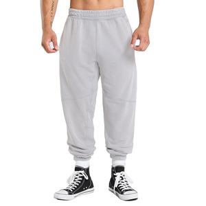 Joggers décontractés personnalisés en toile, respirants, imperméables, à séchage rapide, avec cordon de serrage, en coton épais uni, coupe ample - Product Image 1