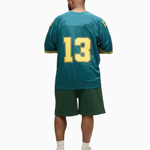 Maillot de football américain professionnel à col en V en mesh, léger, coupe oversize, uniforme sportif, tenue d'équipe personnalisée, usine de vente en gros OEM/ODM - Product Image 2