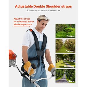 43CC 2-Stroke Gas Powered 16.9" Cordless 3T Blade String Trimmer Multi-Functional <b>Grass</b> Cleaning Lawn <b>Edger</b> Shoulder Model - Product Image 6