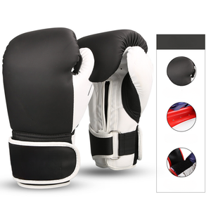 Wholesale Boxing Training Gloves Genuine Leather Sparring Gloves Custom Logo Adjustable Wrist <b>Strap</b> for Adults Training Sparring - Product Image 2
