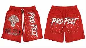 กางเกงขาสั้นออกกำลังกายแฟชั่นทันสมัย ผ้าฝ้ายผสมโพลีเอสเตอร์เนื้อหนา เอวยางยืดพร้อมเชือกผูก ดีไซน์ล่าสุด สำหรับทุกเพศ - Product Image 5