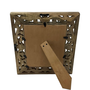 Cadre photo élégant en bois massif fait main, présentoir de table lisse pour la maison, le bureau, le salon, style de décoration rustique de luxe - Product Image 2