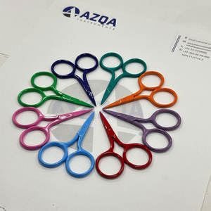 Tijeras de Bordado Mini de Acero Inoxidable con Recubrimiento de Color Azul Real Intenso, Tijeras de Costura con Punta Fina y Afilada, Herramienta para Manualidades - Product Image 6