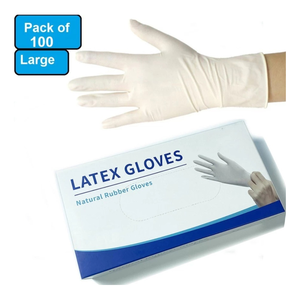 Gants d'examen longs en latex blancs sans poudre, fabriqués à l'ozone, fournitures médicales, instruments chirurgicaux de base en caoutchouc - Product Image 4