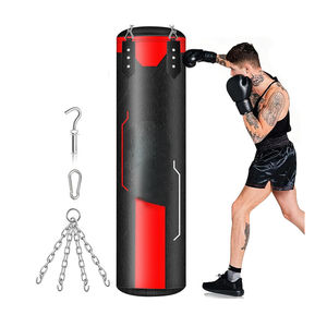 Hanging Punching Bag for Adults 4ft PVC PU Leather Heavy Boxing Bag Set Eco-Friendly Lightweight Breathable Sands Custom Logo - Product Image 1