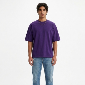 T-shirt en coton streetwear surdimensionné OEM, anti-boulochage, col rond, manches courtes, poids lourd 240g, fabricant d'usine - Product Image 1