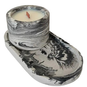 อีพ็อกซี่เรซิ่นเทียนปาร์ตี้ร้านอาหารงานแต่งงานทนทานและน่าสนใจเรซิ่นหัตถกรรมเทียนฐานสําหรับถือเทียน - Product Image 1