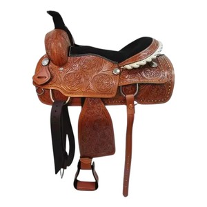 Fazn Industry - Sillín Western de Primera Calidad para Caballo, Cuero Puro, Estructura de Madera, Diseño Transpirable, Lavable - Product Image 2