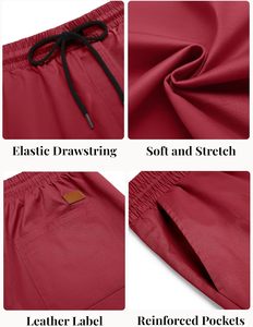 Summer Ready <b>Men's</b> <b>Knee</b>-<b>Length</b> Canvas <b>Shorts</b> Breathable Anti-Wrinkle Quick-Dry Windproof Casual Beach Sports Running Mid Elastic - Product Image 5