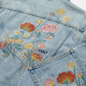 Ensemble veste et jean en denim délavé 14 oz, style vintage, streetwear lourd, tenue deux pièces, personnalisable OEM ODM, vente en gros - Product Image 4