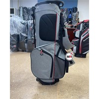 Sac de golf gris en tissu Oxford, sac de golf imperméable en polyester avec fermeture éclair, léger et de grande capacité pour les voyages