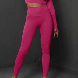 Nuevas leggings deportivas sin costuras para yoga, para mujer, cintura alta elástica, ropa de gimnasio, material transpirable. - Product Image 1