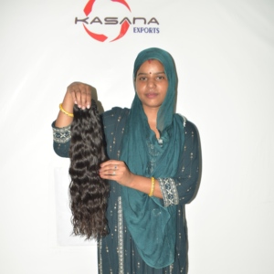 Mèches de cheveux indiens coupés droit, naturels, vierges, lisses, avec pointes sans couture, pleine densité, doux, sans nœuds, qualité supérieure - Product Image 6