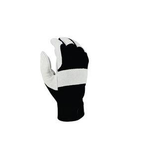 Leather Safety <b>Gloves</b> Full Texture Smooth Anti-Slip Abrasion Resistance Elastic Wristlet Cuff Impact Resistant Fire Proof Water - Product Image 4