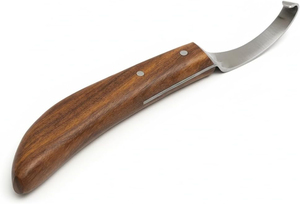 Cuchillos para Pezuñas de Caballos de la Mejor Calidad, Cuchillo de Herrador de Metal Duradero con Mango de Madera para el Cuidado de Caballos - Product Image 4