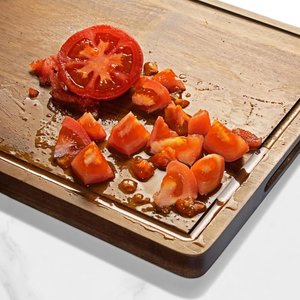 Grande planche à découper rectangulaire en bois avec poignée, planche à découper de cuisine, planche de préparation alimentaire, planche de service pour la maison et les restaurants - Product Image 3