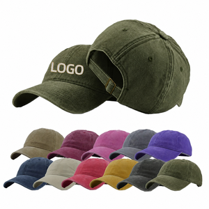 Casquette de baseball unisexe en sergé de coton à 6 panneaux, visière incurvée, réglable, pour le golf, personnalisable avec logo, couvre-chef - Product Image 1