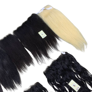 Vente en gros de dentelle frontale HD 13x6 en cheveux humains vierges vietnamiens, ondulés naturels et lisses, fermeture en dentelle HD 5x5 - Product Image 6