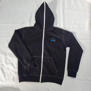 Nouvelle Arrivée 2026 – Sweat à Capuche Entièrement Zippé 100% Coton Uni Hiver Écologique Coutures Durables Personnalisable Fourniture OEM - Product Image 1