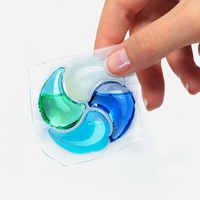 Dosettes jetables écologiques de détergent de blanchisserie de peau sensible avec la basse mousse pour la machine à laver