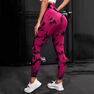 Leggings de sport pour femmes, taille mi-haute, couleur unie, légers, respirants, compressifs, pour l'entraînement, la course à pied, le yoga, longueur genou - Product Image 4