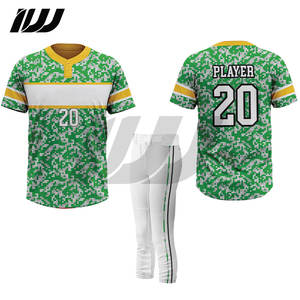Conjunto de Uniforme de Béisbol de Buena Calidad, Diseño Superior, Impresión Digital Personalizada, Talla Grande, Manga Corta, Jersey con Nombre del Equipo de Softbol y Pantalones - Product Image 2