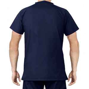 Professional Men's Medical Scrub <b>Set</b> V-neck Short Sleeve Tops and Pants Hospital Nurse Uniform Surgical <b>Doctors</b> Workwear Suit - Product Image 2
